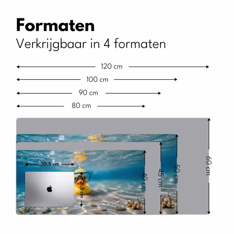Bureau onderlegger - Duikbril - Eend - Water — 8