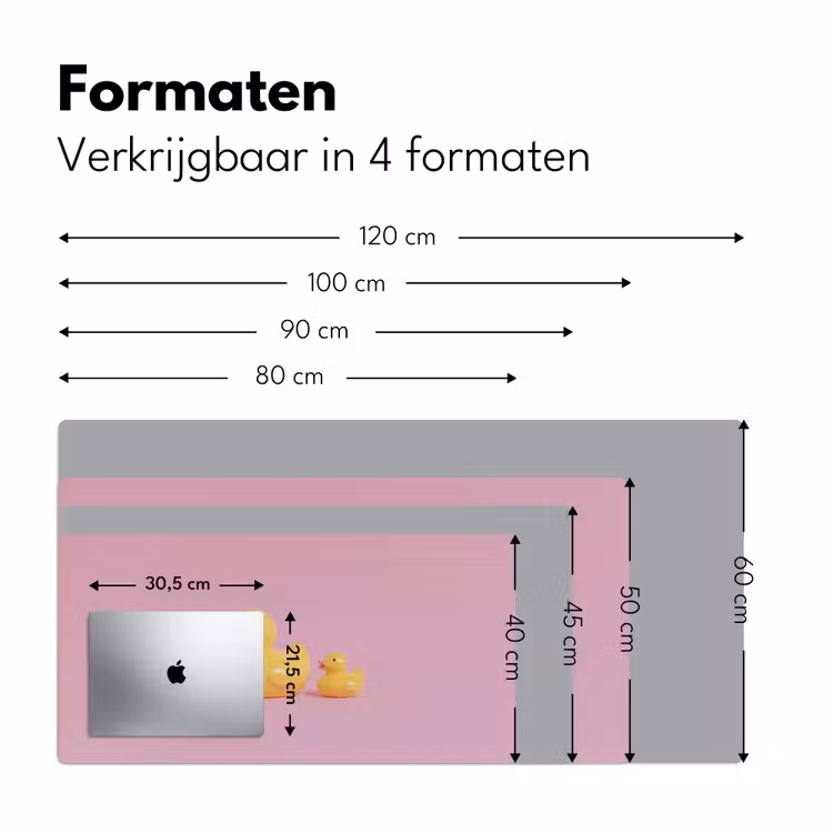Bureau onderlegger - Eendjes - Vrolijk - Roze — 8