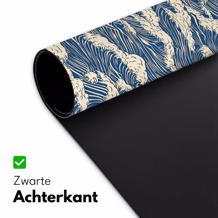 Bureau onderlegger - Golven - Klassiek - Blauw — 5