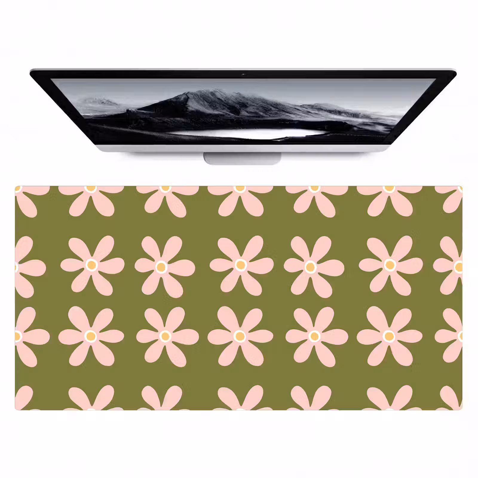 Bureau onderlegger - Bloem - Modern - Groen — 1