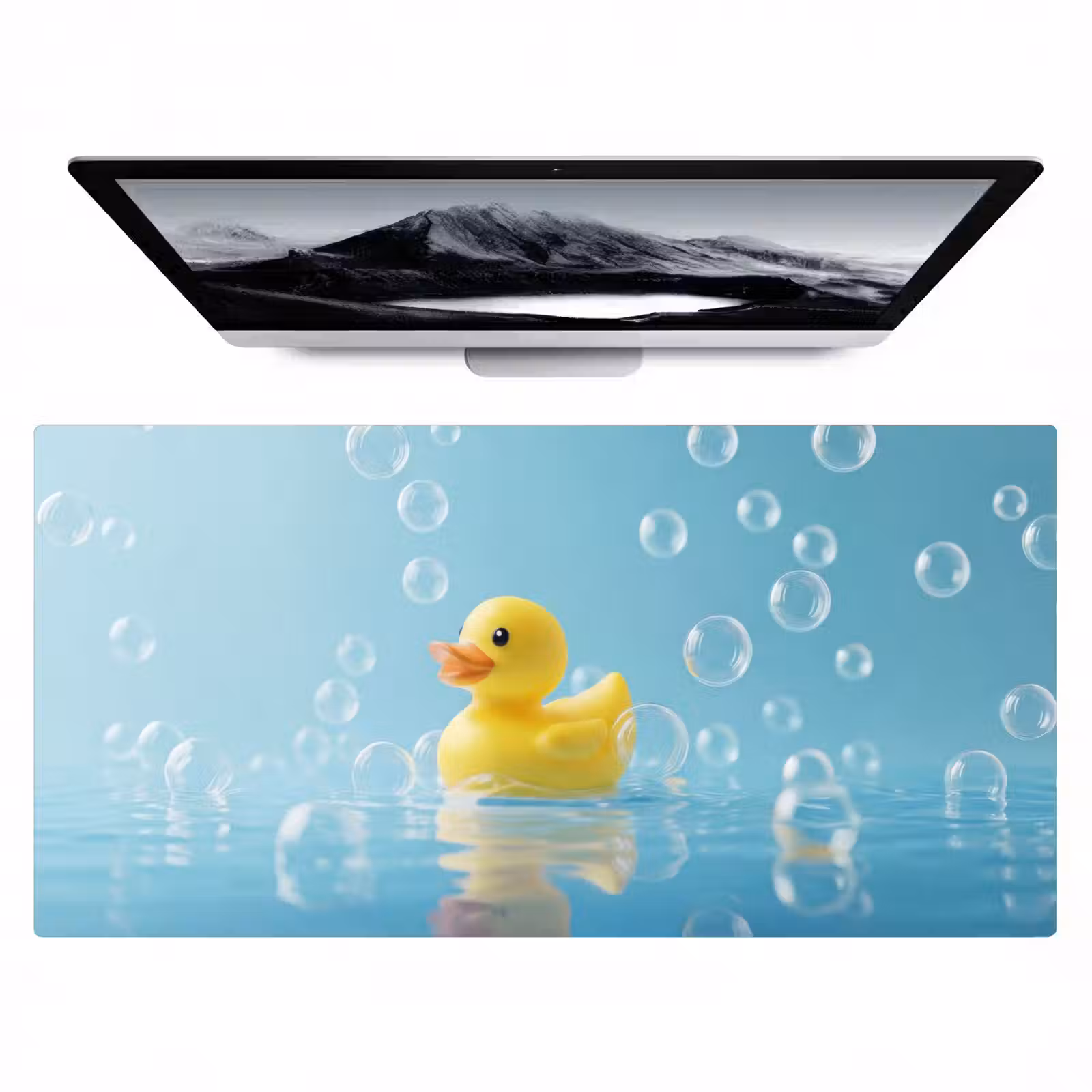 Bureau onderlegger - Bubbels - Badeend - Geel — 1