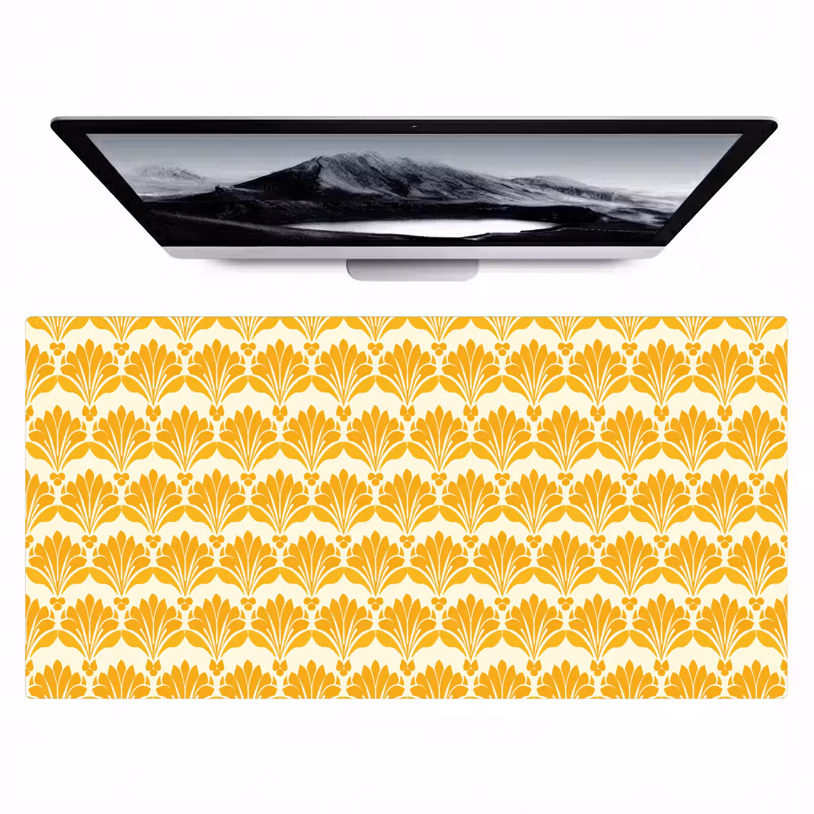 Bureau onderlegger - Patroon - Motief - Geel — 1