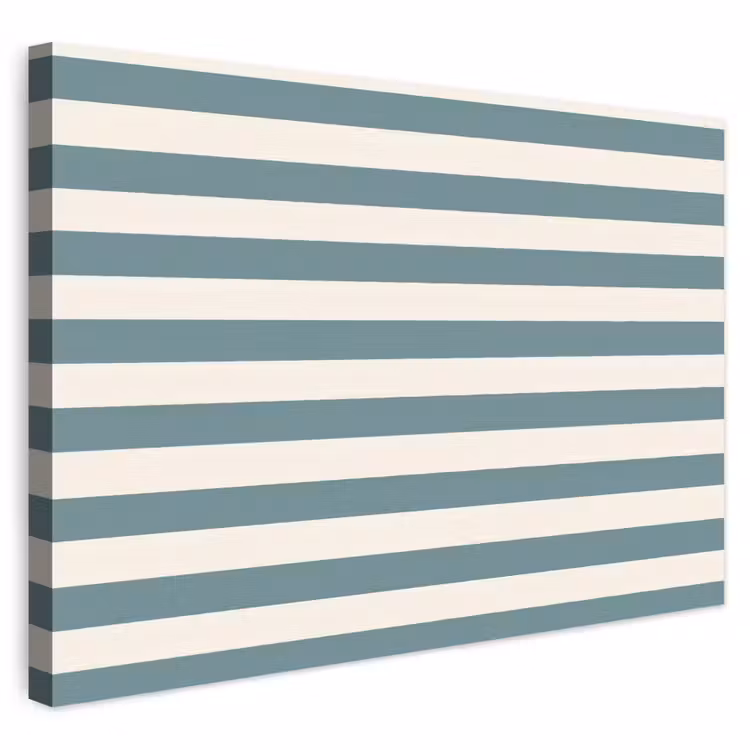 Buiten canvas - Strepen - Modern - Blauw — 1