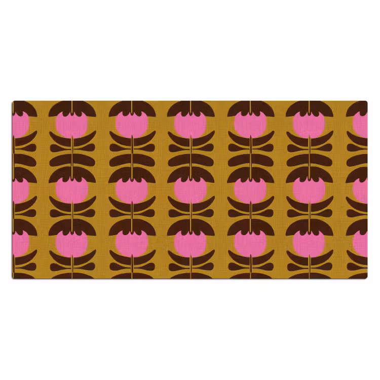 Bureau onderlegger - Abstract - Bloemen - Roze — 2