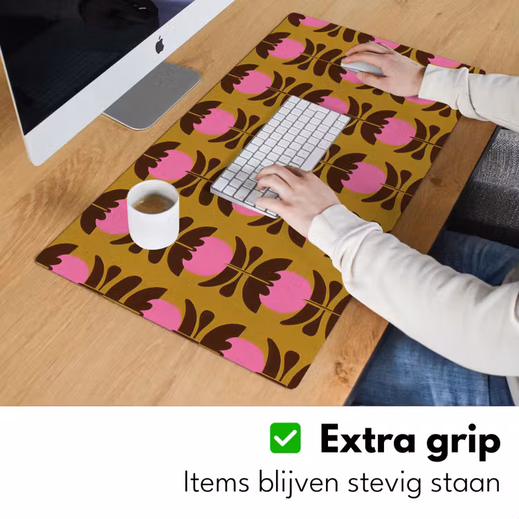 Bureau onderlegger - Abstract - Bloemen - Roze — 6