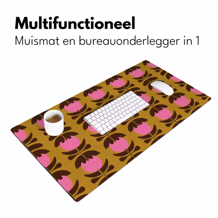 Bureau onderlegger - Abstract - Bloemen - Roze — 7