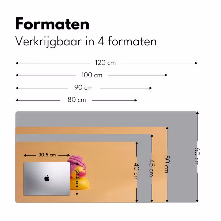 Bureau onderlegger - Badeend - Handdoek - Kleurrijk — 8