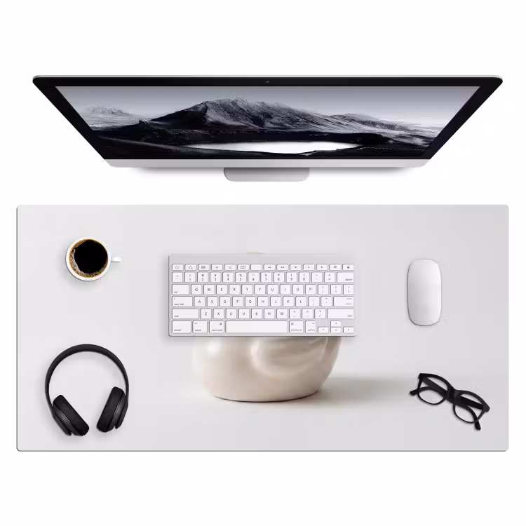Bureau onderlegger - Badeend - Minimalistisch - Wit — 4