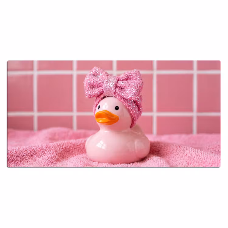 Bureau onderlegger - Badeend -Strik - Roze — 2