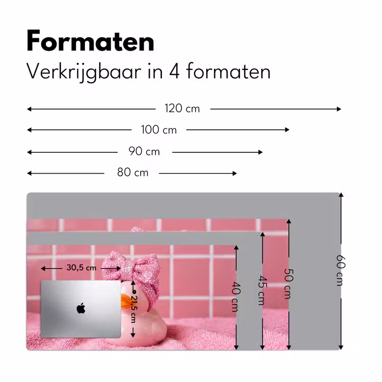 Bureau onderlegger - Badeend -Strik - Roze — 8