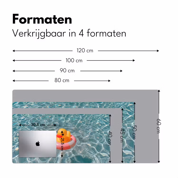 Bureau onderlegger - Badeend - Zwemband - Geel — 8