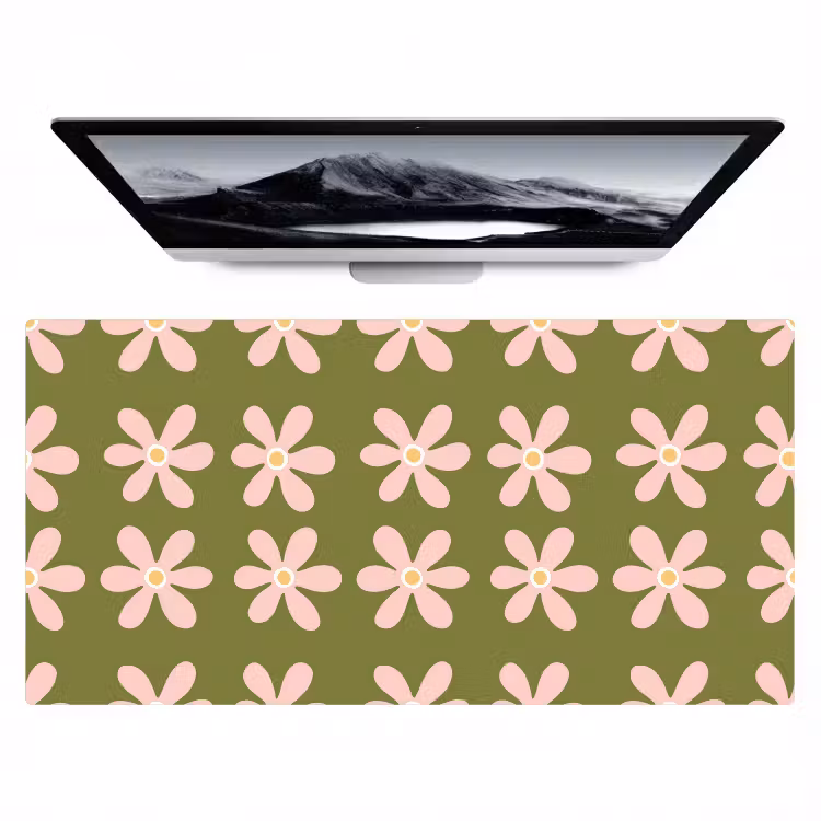 Bureau onderlegger - Bloem - Modern - Groen — 1