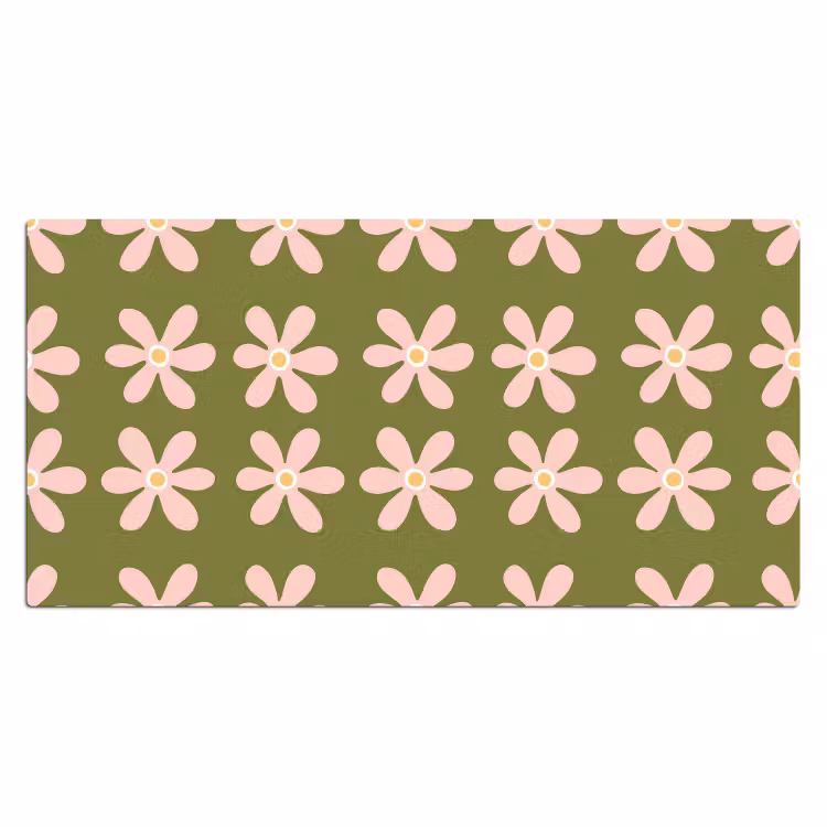 Bureau onderlegger - Bloem - Modern - Groen — 2