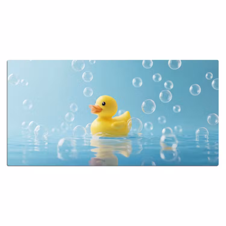 Bureau onderlegger - Bubbels - Badeend - Geel — 2