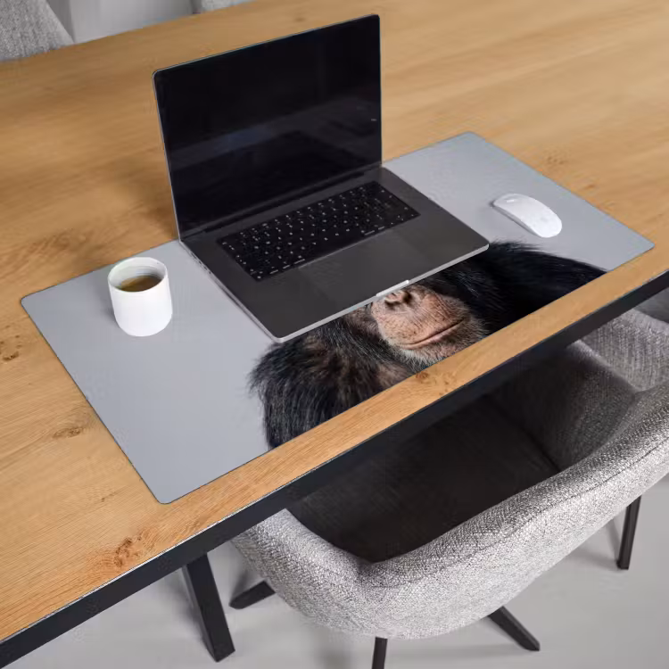 Bureau onderlegger - Chimpansee - Badeend - Grijs — 3