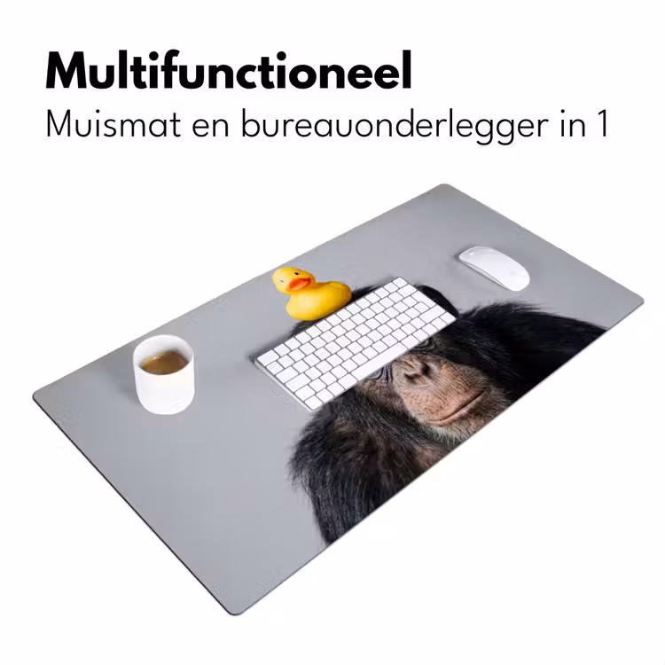 Bureau onderlegger - Chimpansee - Badeend - Grijs — 7