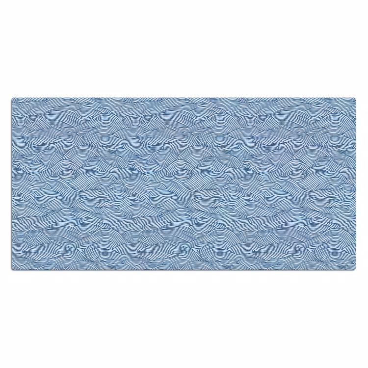 Bureau onderlegger - Golven - Ritmisch - Blauw — 2