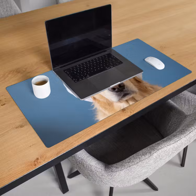 Bureau onderlegger - Hond - Badeend - Geel — 3