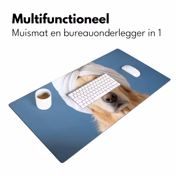 Bureau onderlegger - Hond - Badeend - Geel — 7