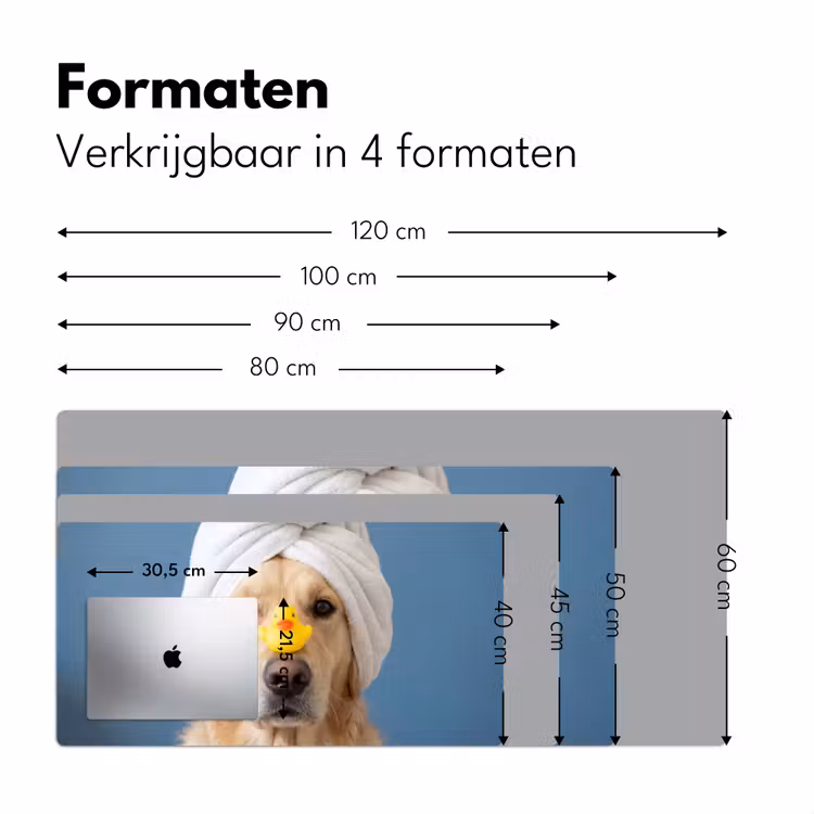 Bureau onderlegger - Hond - Badeend - Geel — 8