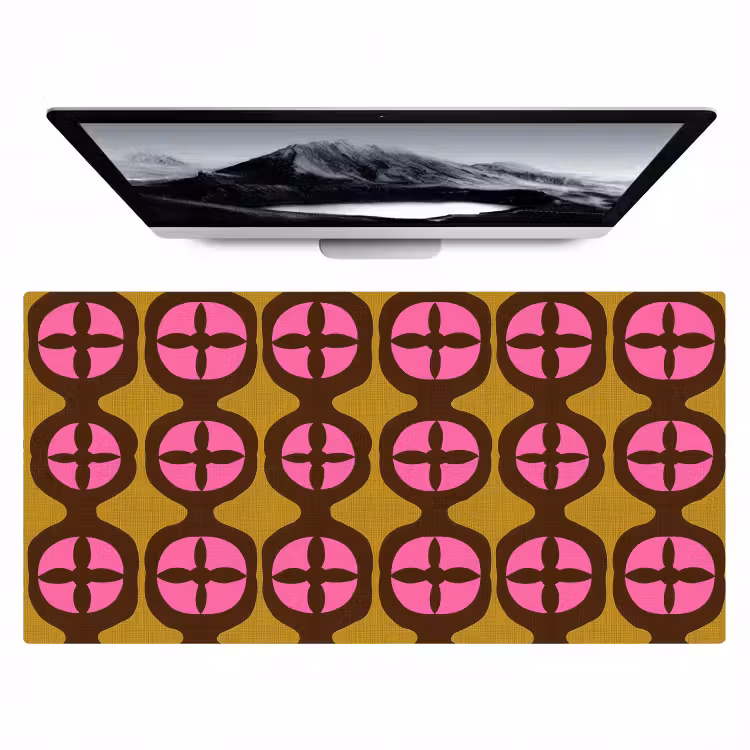 Bureau onderlegger - Modern - Patroon - Roze — 1