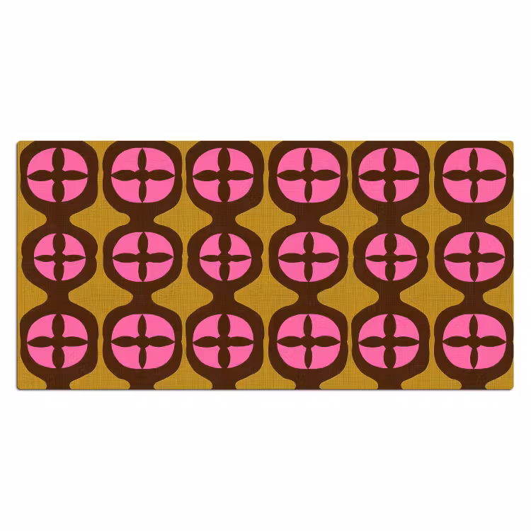 Bureau onderlegger - Modern - Patroon - Roze — 2