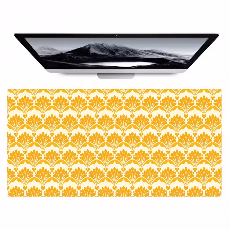 Bureau onderlegger - Patroon - Motief - Geel — 1