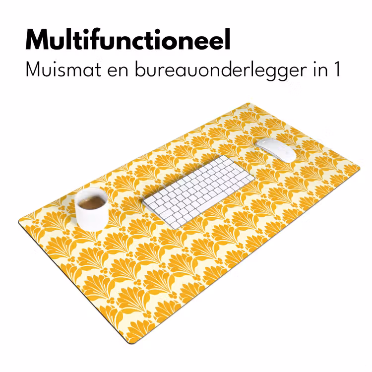 Bureau onderlegger - Patroon - Motief - Geel — 7