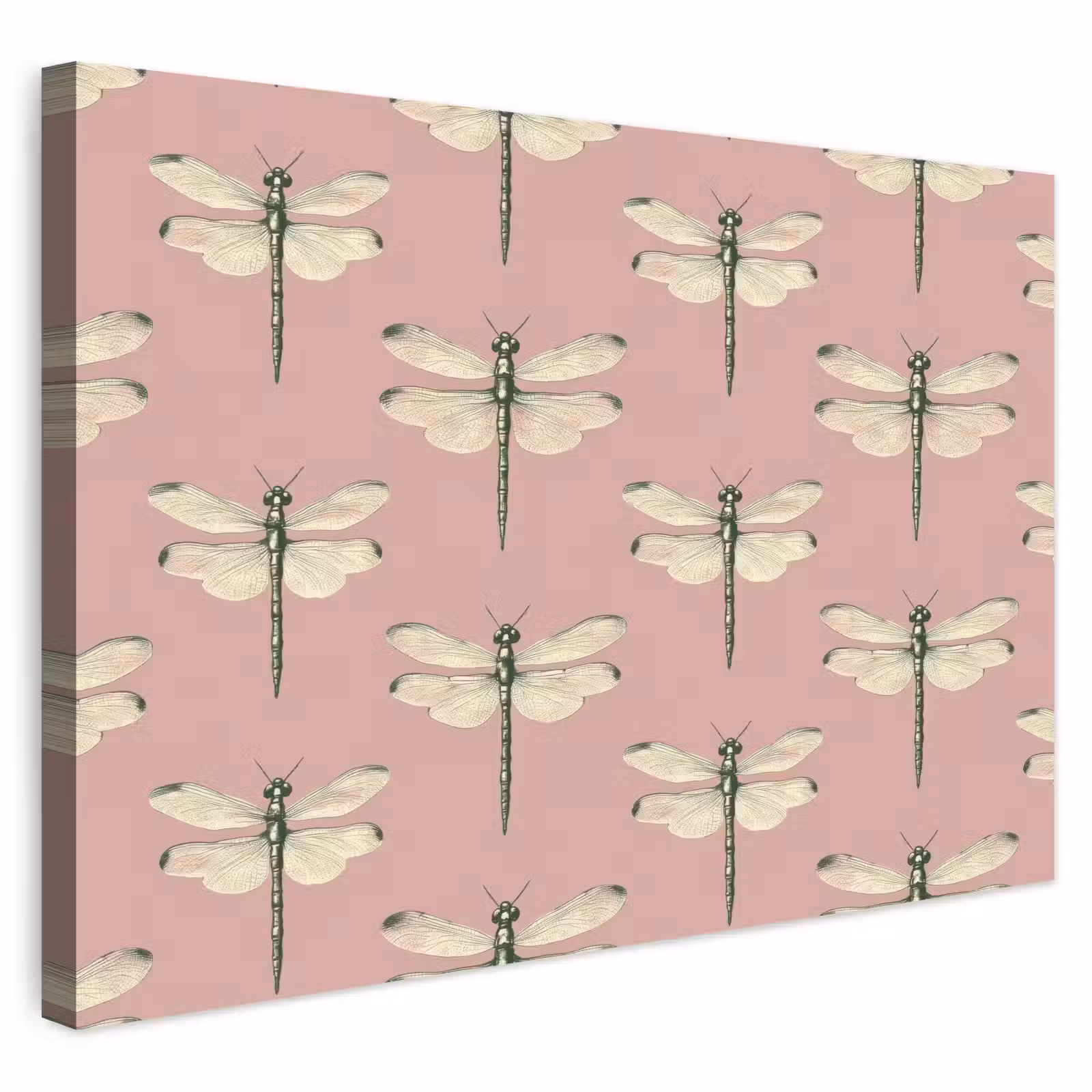 Buiten canvas - Lillibellen - Patroon - Roze — 1