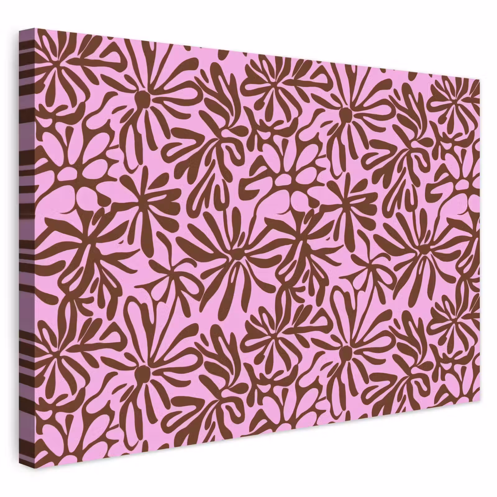 Buiten canvas - Organisch - Patroon - Roze — 1