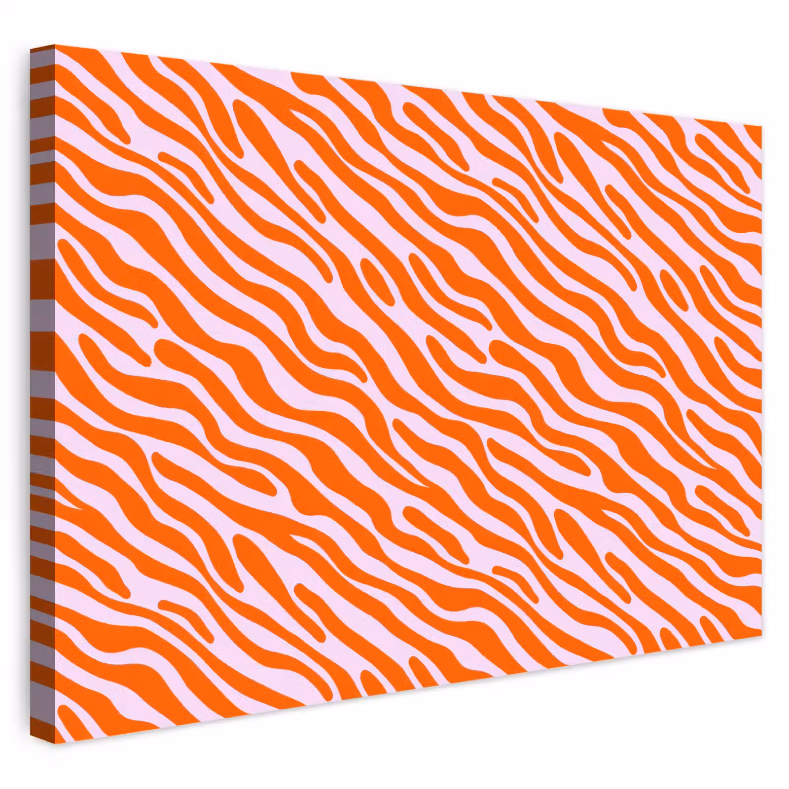 Buiten canvas - Strepen - Dynamisch - Oranje — 1