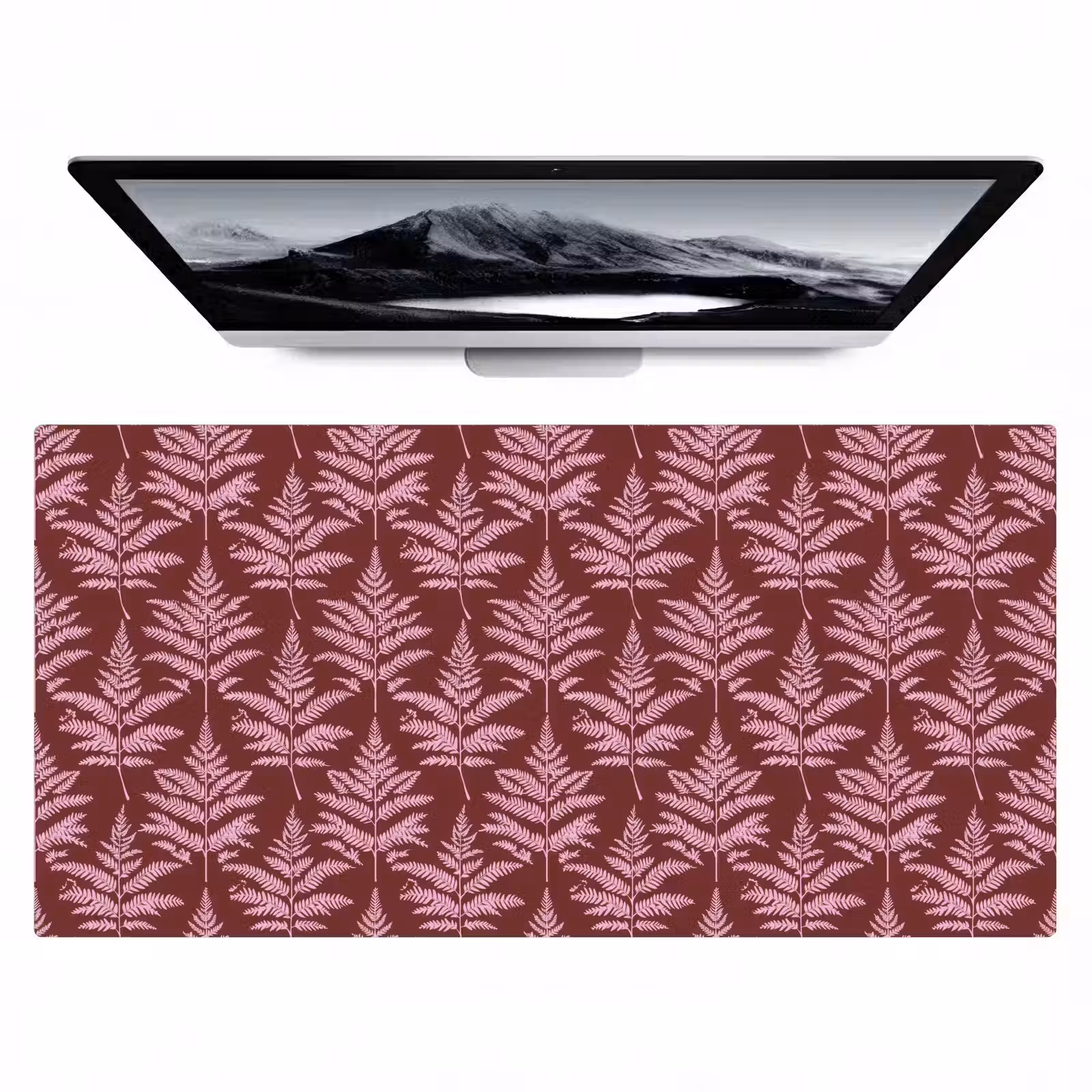 Bureau onderlegger - Blad - Patroon - Paars — 1
