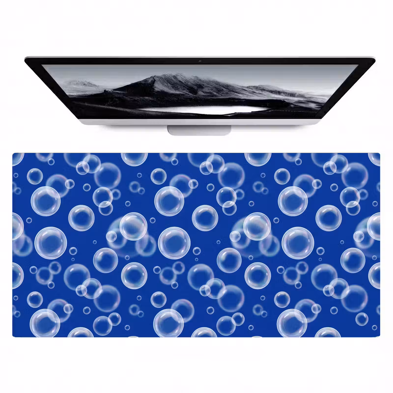 Bureau onderlegger - Bubbels - Patroon - Blauw — 1