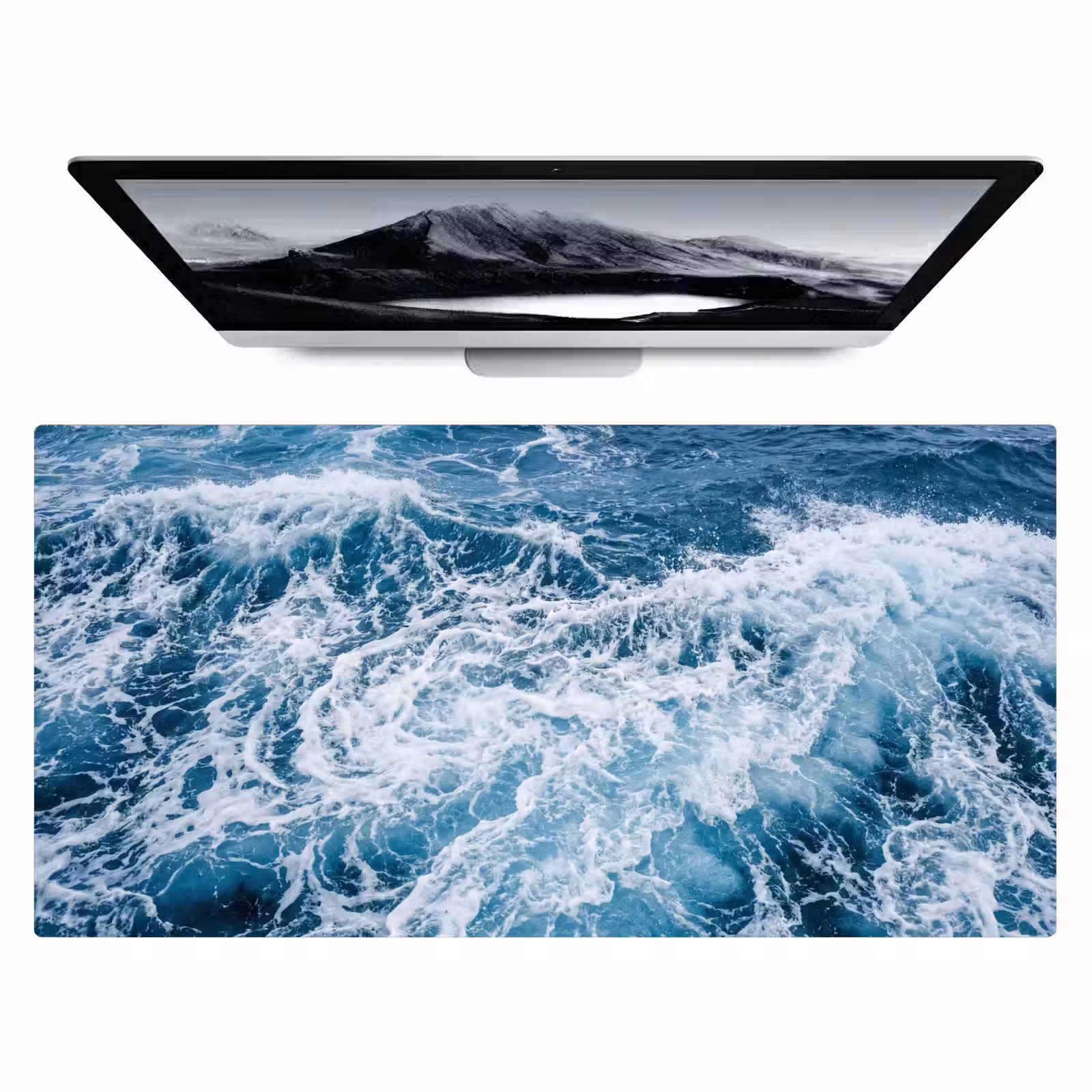 Bureau onderlegger - Golven - Oceaan - Blauw — 1