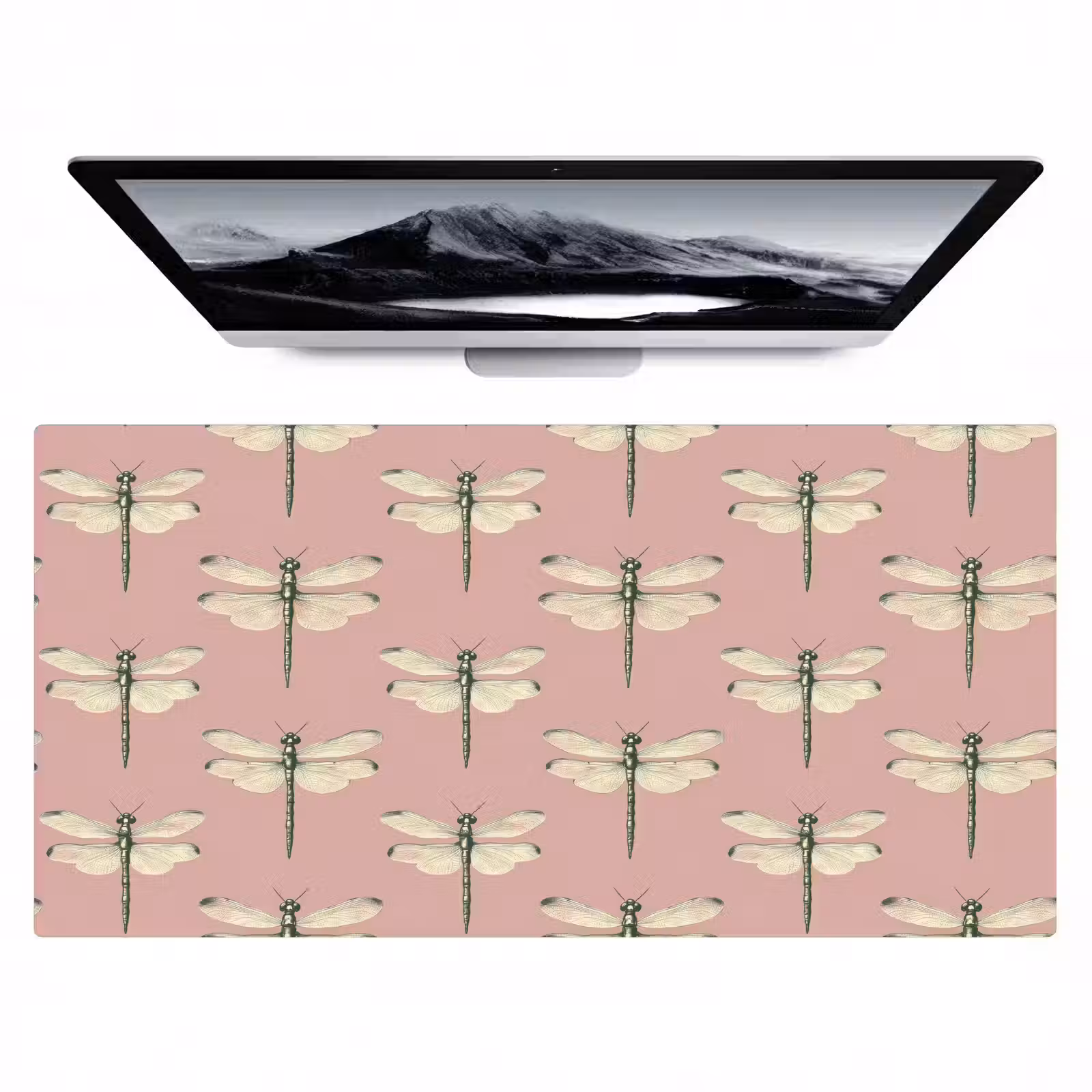 Bureau onderlegger - Lillibellen - Patroon - Roze — 1