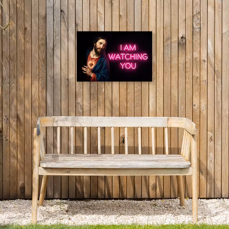 Buiten canvas - Man - Tekst - Neon — 3