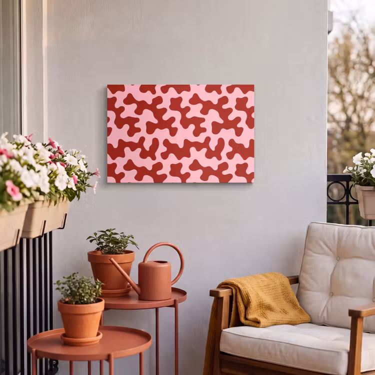 Buiten canvas - Modern - Abstract - Rood — 4