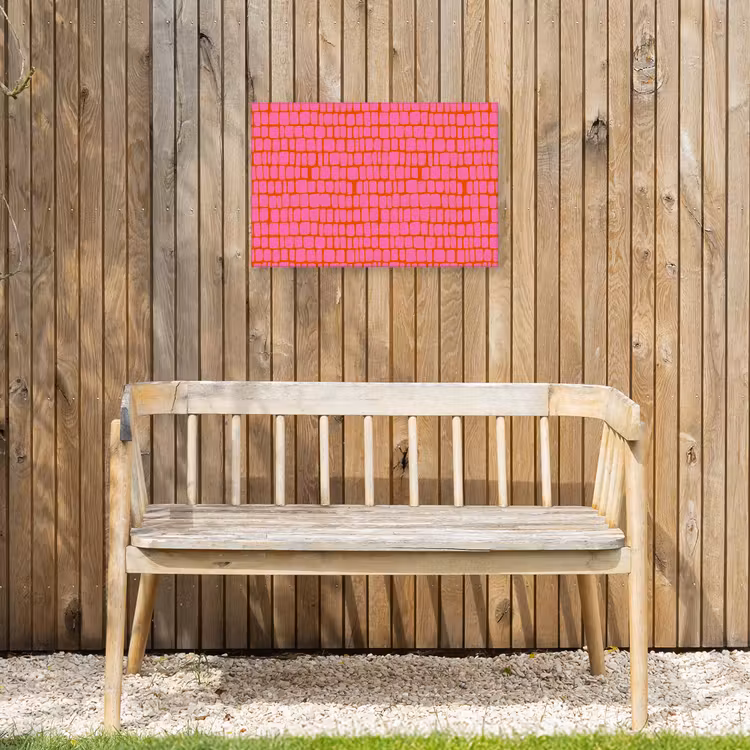 Buiten canvas - Organisch - Raster - Roze — 3