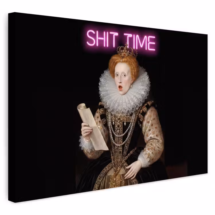 Buiten canvas - Portret - Humor - Neon — 1
