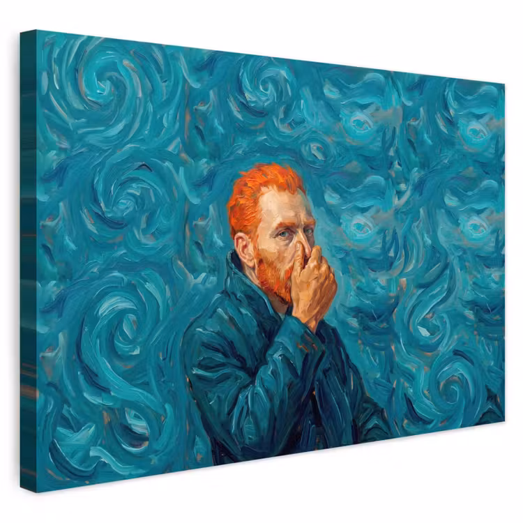Buiten canvas - Portret - Klassiek - Blauw — 1
