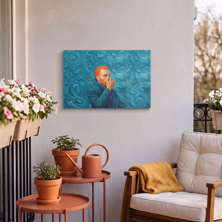 Buiten canvas - Portret - Klassiek - Blauw — 4