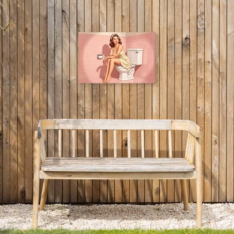 Buiten canvas - Roze - Retro - Vrouw — 3