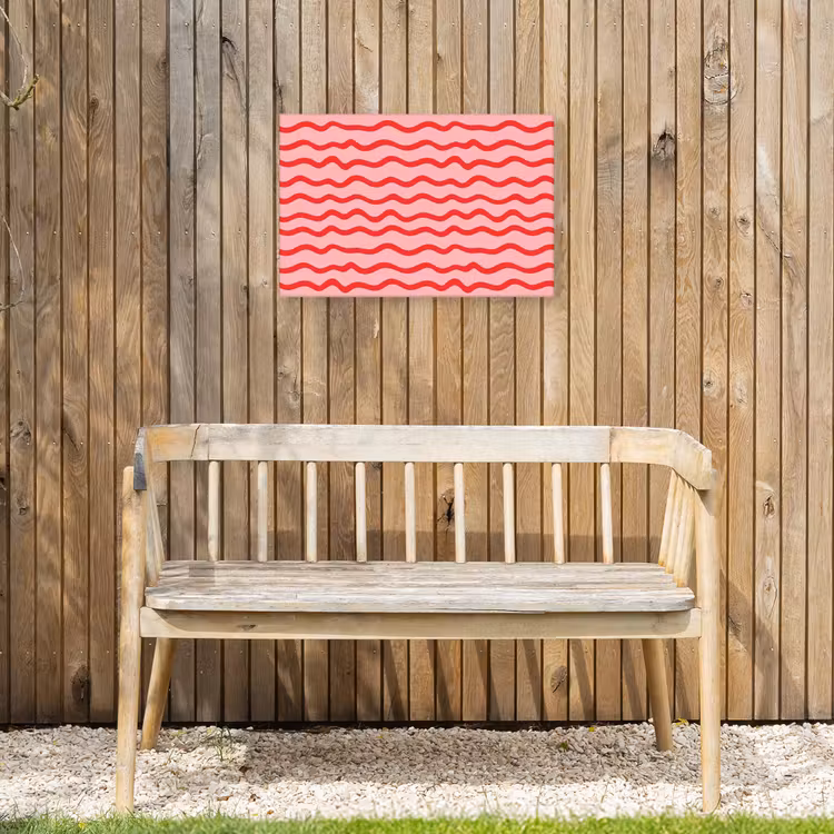 Buiten canvas - Speels - Patroon - Rood — 3