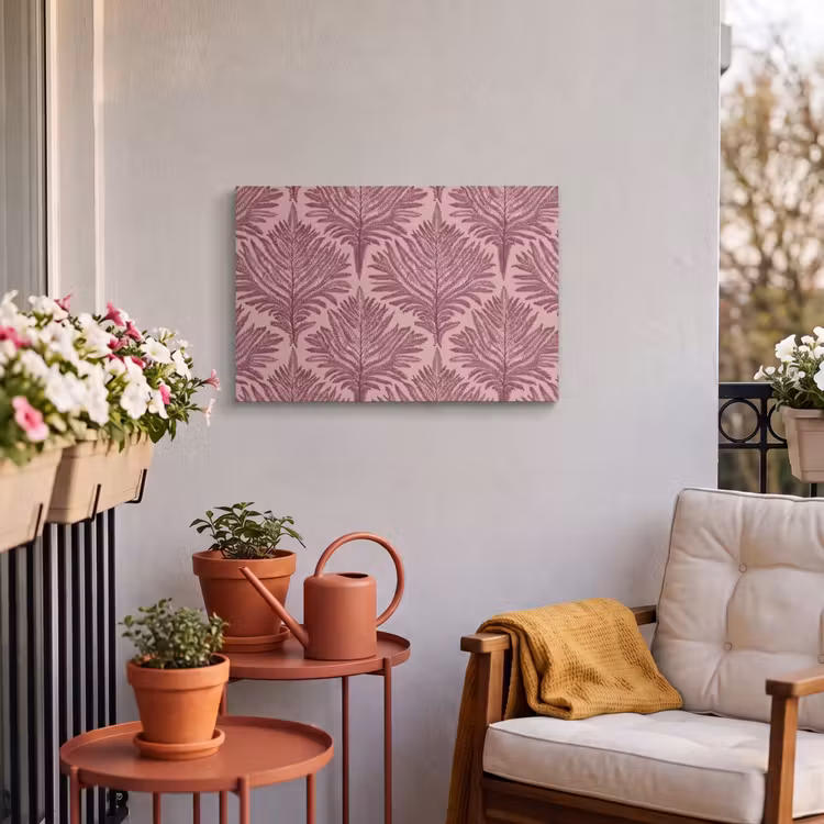 Buiten canvas - Varen - Patroon - Paars — 4