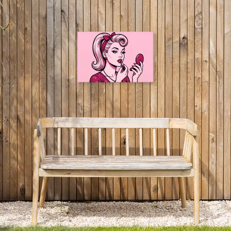 Buiten canvas - Vintage - Vrouw - Roze — 3