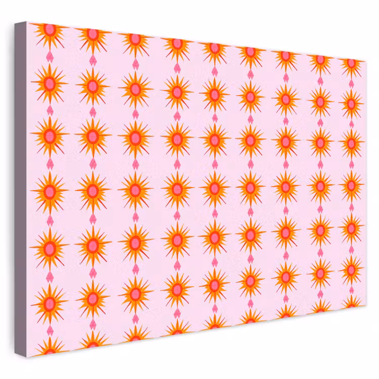 Buiten canvas - Zon - Motief - Roze — 1