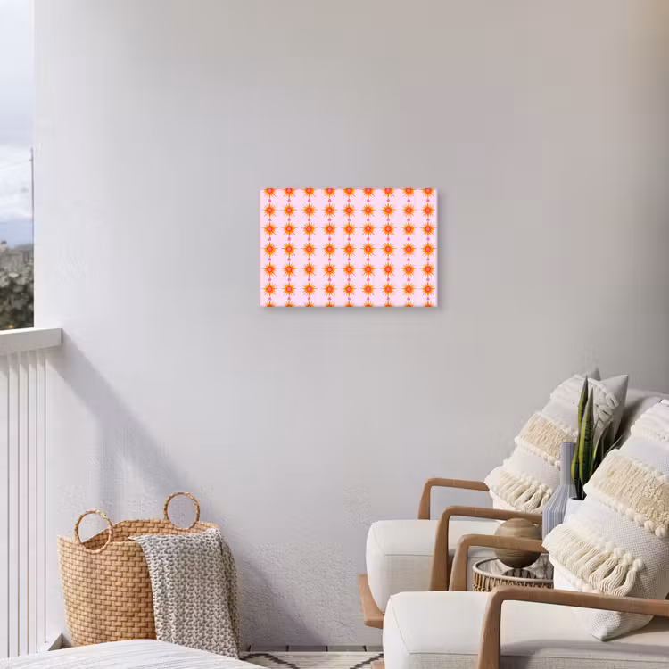 Buiten canvas - Zon - Motief - Roze — 4