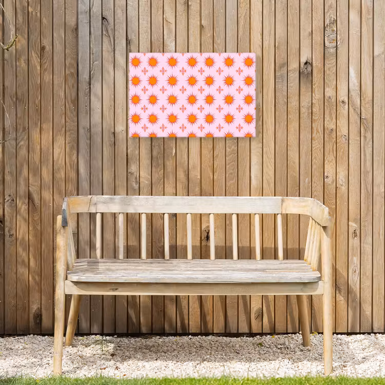 Buiten canvas - Zon - Patroon - Roze — 3
