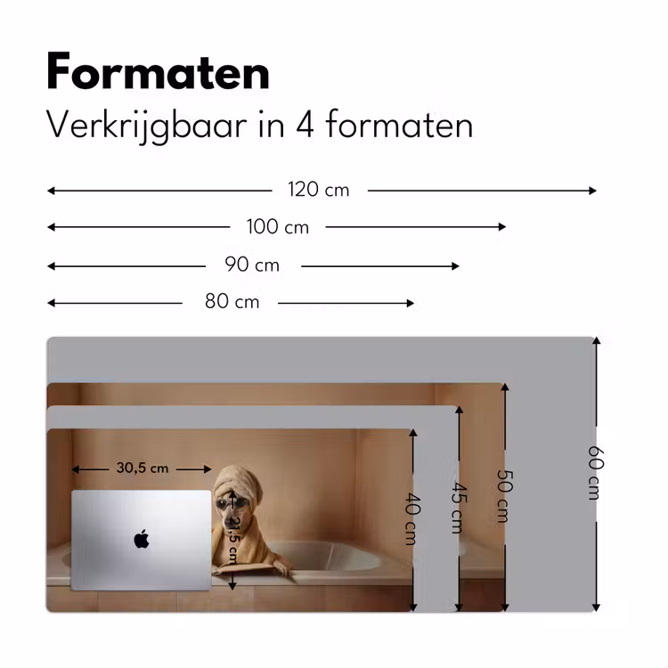 Bureau onderlegger - Bad - Hond - Boek - Zonnebril — 8