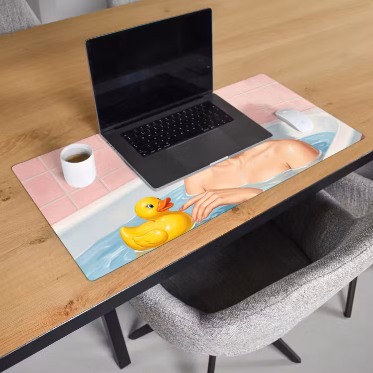 Bureau onderlegger - Badkamer - Eend - Blauw — 3